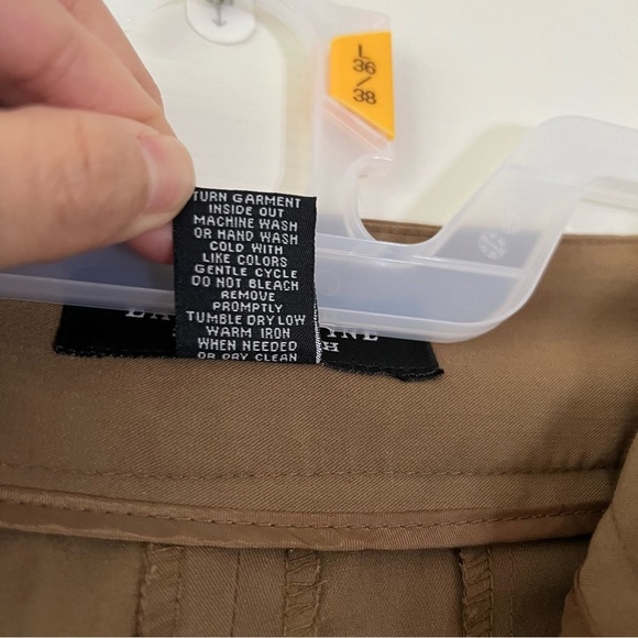 2/$25 Larry Levine Womens Cullote Pants Capri 10 Brown High Waist Flat Loose - Picture 9 of 16